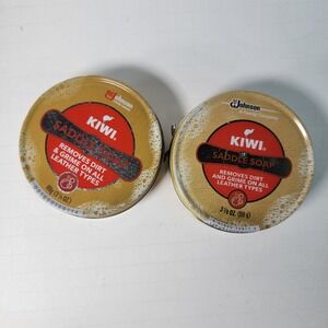 KIWI Saddle Soap Leather Cleaner - Removes Dirt & Grime - 3 1/8 oz (88 g)‎